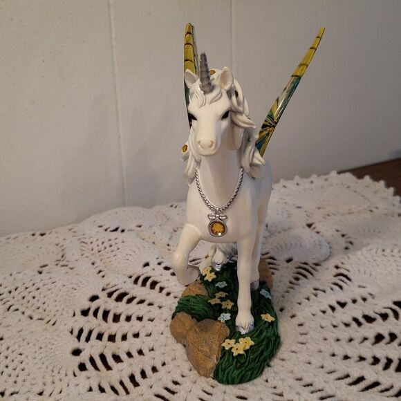 Hamilton Collection "Citrine Elegance" - Jeweled Reflections Unicorn Collection - Picture 3 of 5